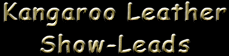 Kangaroo Leather Show Leads